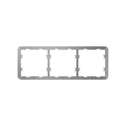 [4823114029806] AJAX Moldura De Fixação Cinza Claro Para 3 Interruptores Com Retroiluminação Led