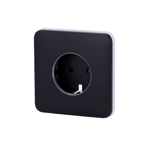 [4823114041518] AJAX Front Cover For Smart Socket Solocover Black