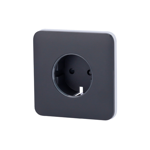 [4823114041532] AJAX Tapa Frontal Para Enchufe Inteligente Tipo F Negro