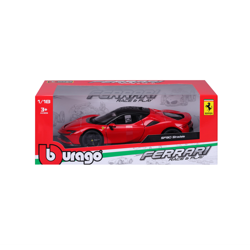 [4893993160150] BBURAGO Modelo reduzido Ferrari SF90 Stradale vermelho