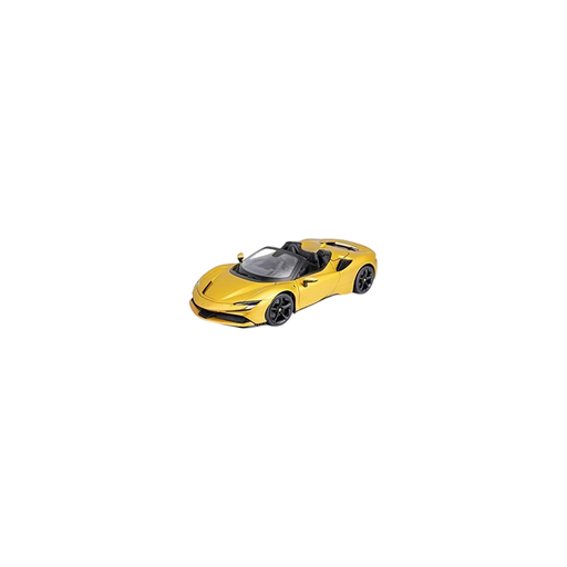 [4893993160167] BBURAGO Modelo Reduzido Ferrari Sf90 Stradale Hybrid Spider 2021 Portas Abríveis, Acabamento Dourado