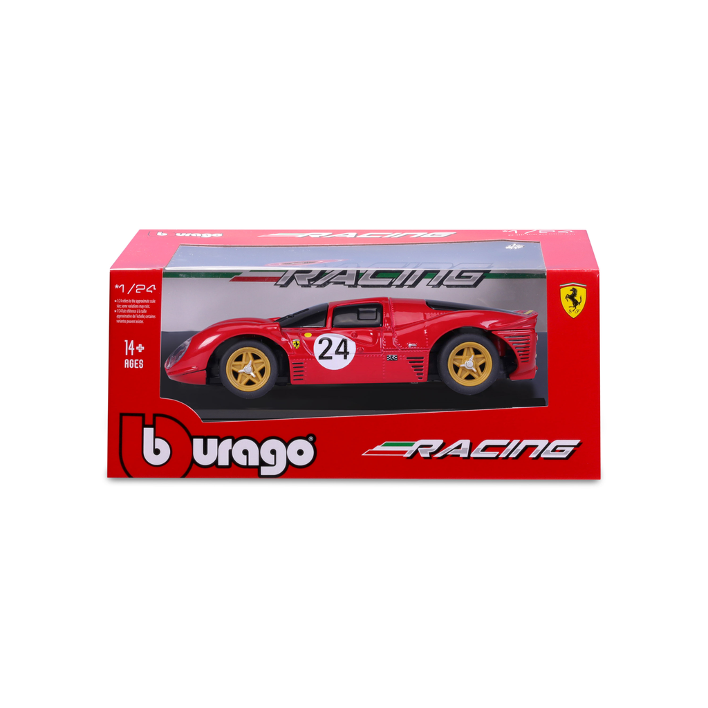 BBURAGO Coche de Colección Ferrari 330 P4 Daytona 1:24 Rojo
