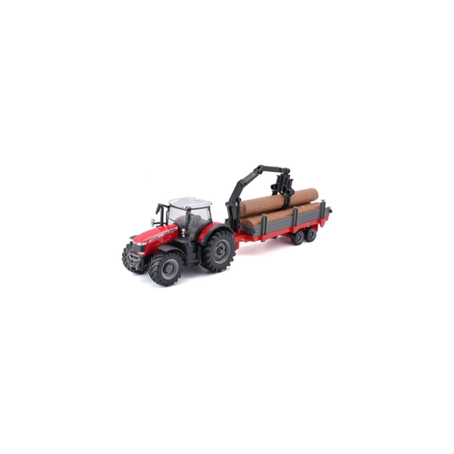 [4893993316533] BBURAGO Massey Fergusson Tractor + Trailer Friction 1/43