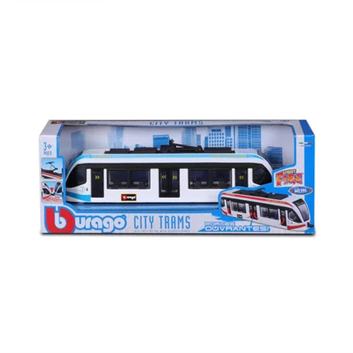 [4893993321056] BBURAGO City Tram Surtido de 3 modelos 1/64
