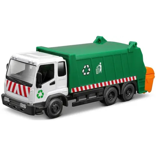 [4893993322701] BBURAGO Municipal Garbage Truck Assortment 4 Models 1/50