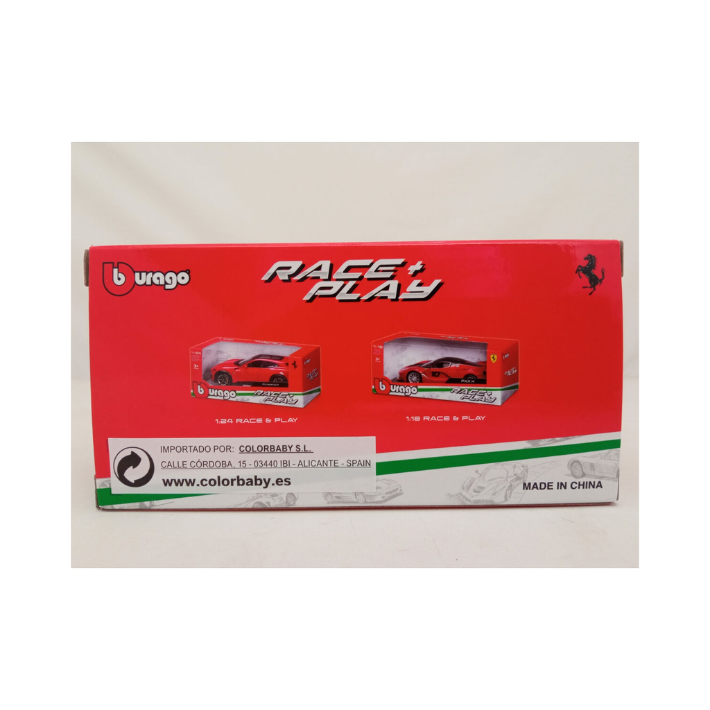 BBURAGO Carro Ferrari Vermelho 1 Unidade