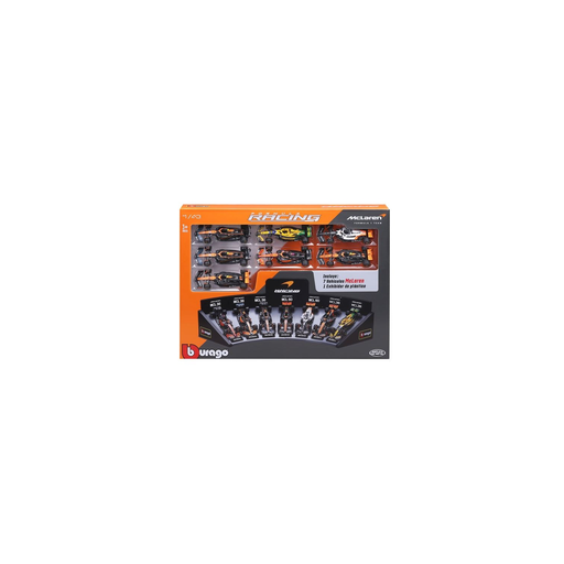 [4893993381692] BBURAGO Coffret 7 Voitures Formule McLaren Échelle 1:43