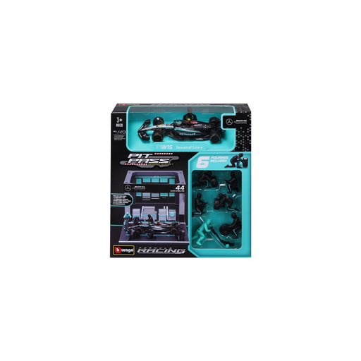 [4893993384525] BBURAGO Die-cast Model Mercedes-AMG F1 W15 Black Turquoise 20.5x8x22cm