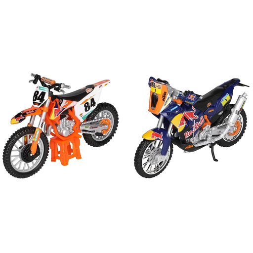 [4893993510702] BBURAGO Motocross KTM Red Bull Cross & Raid New Assortment 1/18