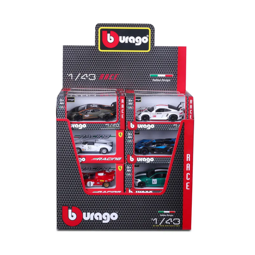 [4893993600472] BBURAGO Race Collection Expositor de 24 piezas Surtido 1/43