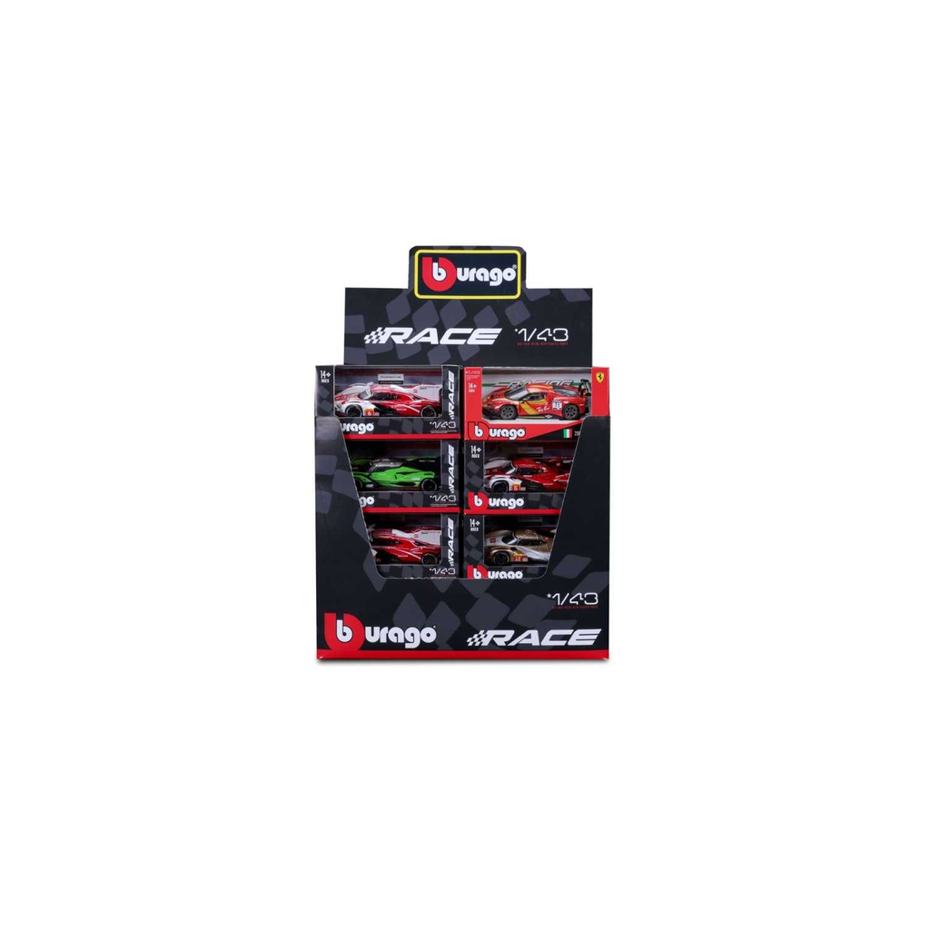 BBURAGO Modelo Reducido Hyper Car Endurance Metal Multicolor 14x6,4x7cm