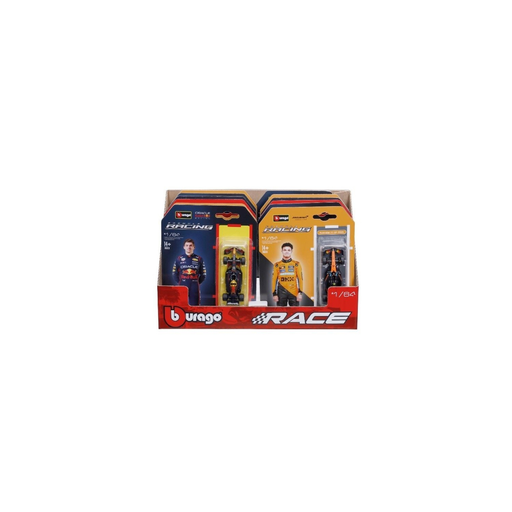 [4893993601653] BBURAGO Racing F1 2025 Vehicle 8 Drivers -Assorted models 1/64