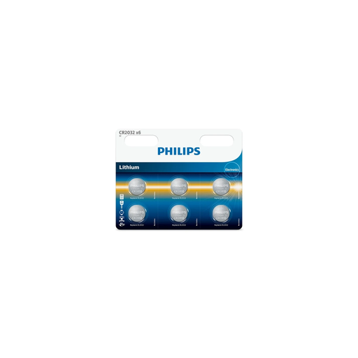 [4895229106222] PHILIPS Piles Minicells CR2032 Lithium x 6
