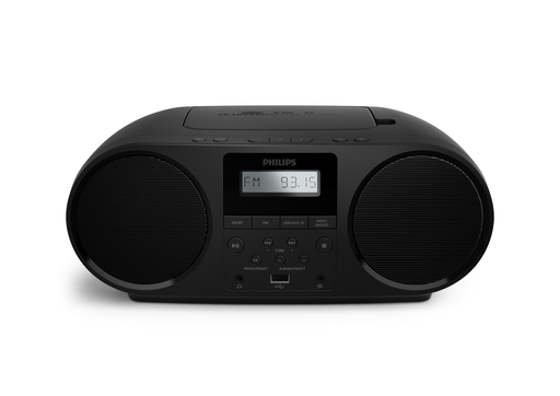 [4895229151888] PHILIPS Rádio FM TAZ5000 com Leitor de CD Preto
