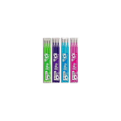 [4902505219870] PILOT 4 3 Frixion Refills 0.7mm Tip Assorted