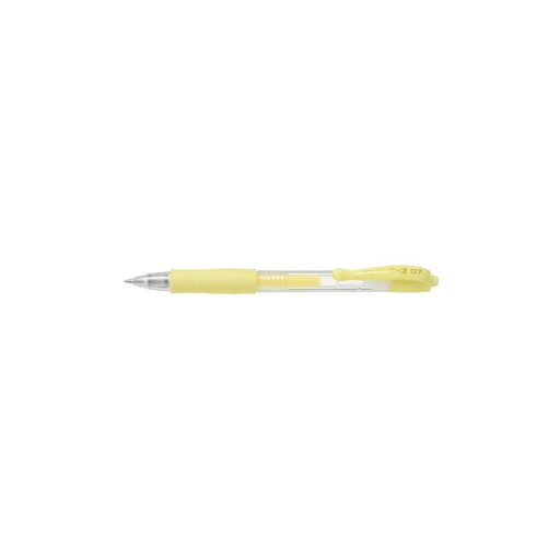[4902505462351] PILOT Bolígrafo de Tinta Gel G2 07 Punta Media Amarillo Pastel X 12