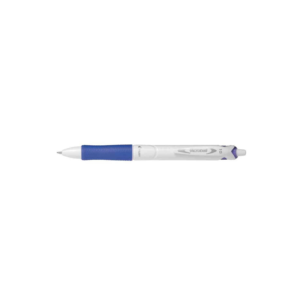 PILOT Retractable Ballpoint Pen Grip Acroball Pure White 1.0 0.4mm Line Blue