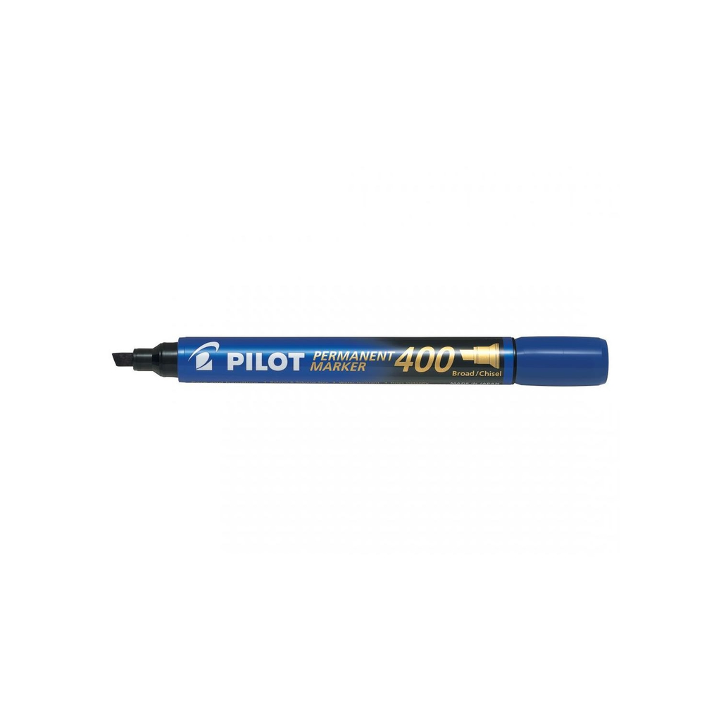 PILOT Permanent Marker 400 Chisel Tip Blue 1 Piece