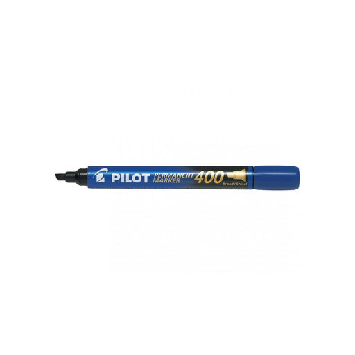 [4902505511233] PILOT Permanent Marker 400 Chisel Tip Blue 1 Piece