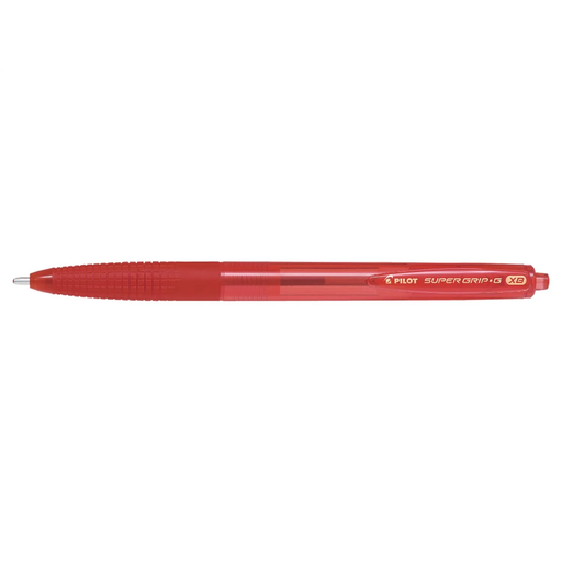 [4902505540028] PILOT Caneta Esferográfica Retrátil Super Grip G Ponta Extra Larga Vermelha