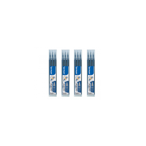 [4902544196095] PILOT 4 packs of 3 FriXion refills 0.7mm tip midnight blue