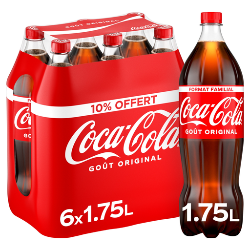 [5000112635300] COCA-COLA Bebida gaseosa com extratos vegetais 6 x 1,75 L