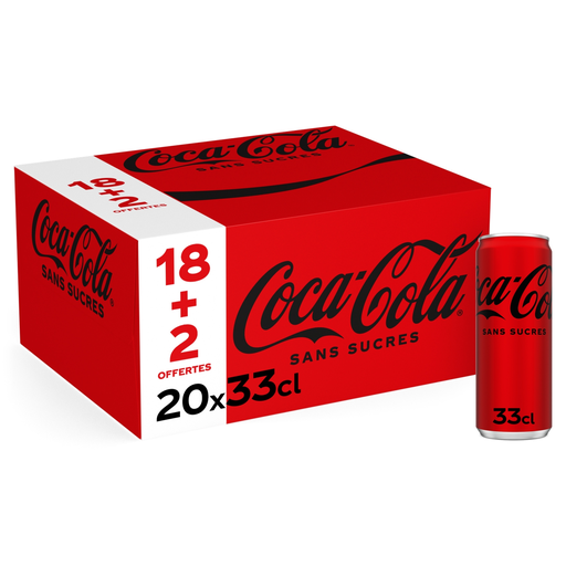 [5000112644289] COCA-COLA Bebida gaseosa sem açúcares 20 x 33 cl