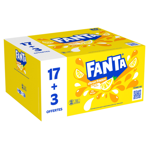 [5000112682335] FANTA Lemon Sparkling Reduced Sugar 20 x 33 cl