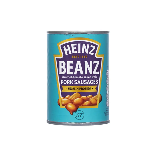 [5000157156044] HEINZ Haricots blancs saucisses de porc 415 g