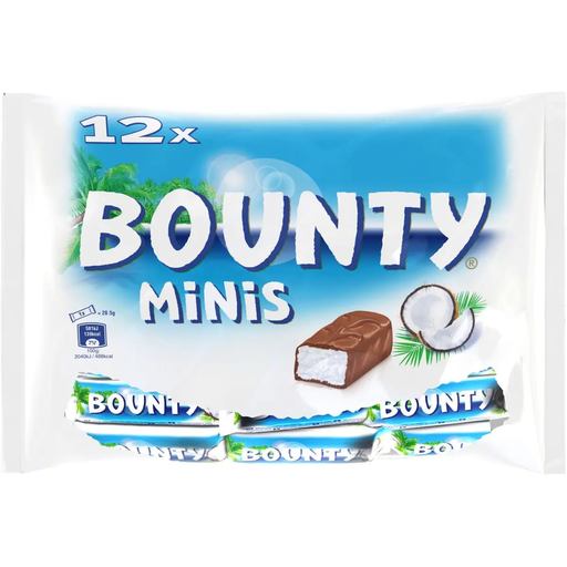 [5000159473446] BOUNTY Mini barres chocolatées à la noix de coco 366 g