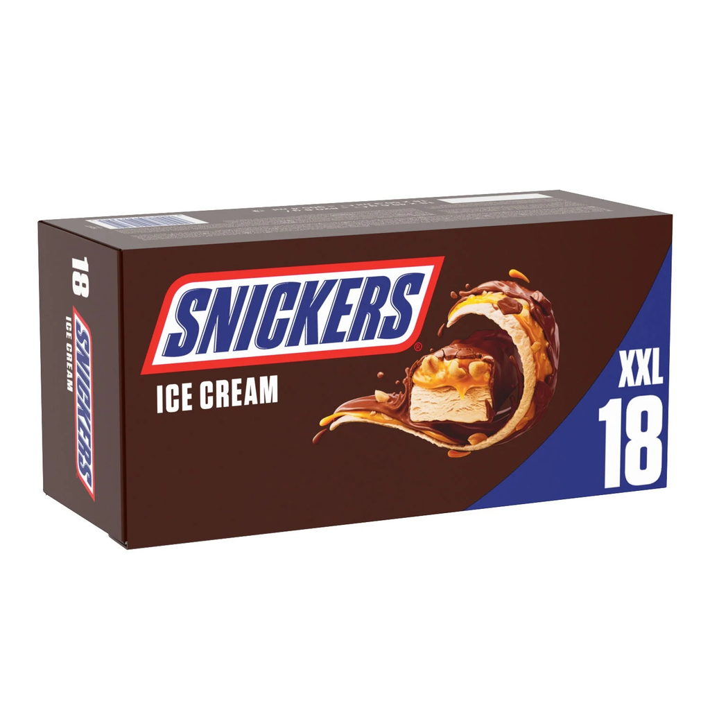 SNICKERS Barritas Heladas Chocolate Caramelo y Cacahuetes 820g