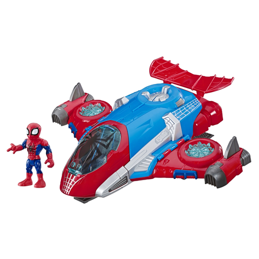 [5010993598717] HASBRO Marvel Spiderman Jetquarters Veículo aeronave