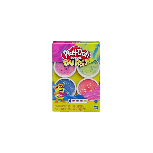 [5010993618750] HASBRO Play-Doh 4 Pots Explosion de Couleurs 224g