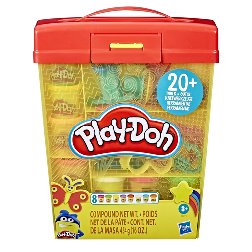 [5010993712281] HASBRO Play-Doh Super à accessoires et 8 pâte à modeler la boîte de 20 pots