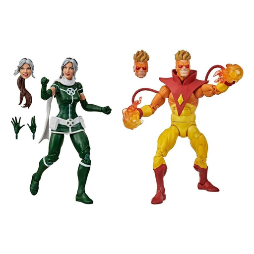 [5010993722129] HASBRO X-Men Marvel Legends Pack 2 figurines Rogue & Pyro 15cm