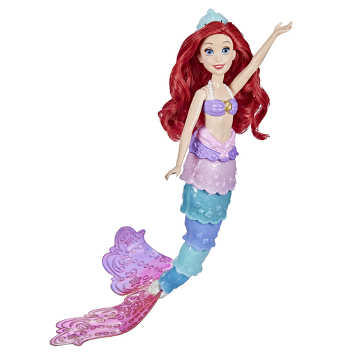 [5010993776115] HASBRO Disney Princesses Ariel Sereia Arco-íris, a boneca