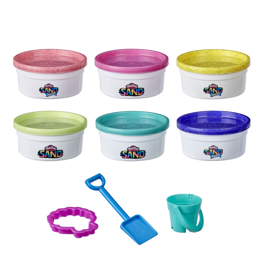 PLAY-DOH Sand Coffret De 6 Pâte Atoxique 112 g