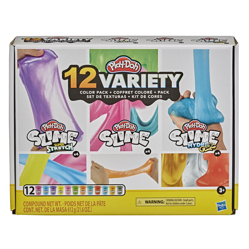 [5010993798537] PLAY-DOH Pâte à Modeler Slime Multipack 12