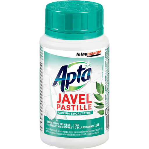 [3250391650774] APTA Effervescent bleach tablets eucalyptus scent 158.4 g