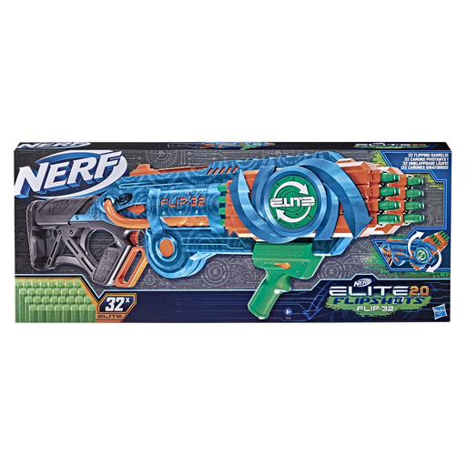 [5010993877430] NERF Elite 2.0 Blaster Flipshots Flip-32, 32 fléchettes