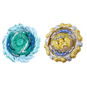 BEYBLADE Pack 2 Piões Burst Quaddrive Gilded Balderov B7 Magma Roktavor R7