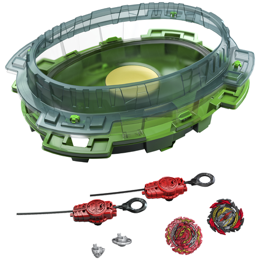 [5010993986033] HASBRO Interstellar Drop Beyblade Burst Quad Drive Battle Set la boîte