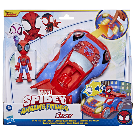 [5010994104856] HASBRO Marvel Spidey and His Amazing Friends Glow Tech Web-Crawler l'unité