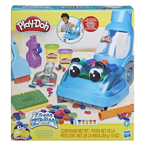 [5010994112028] PLAY-DOH Pâte à modeler aspirateur et accessoires, la boîte de 5 pots