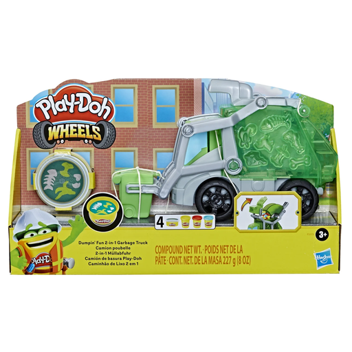 [5010994115371] PLAY-DOH Pâte à modeler camion de poubelle wheels la boîte de 4 pots
