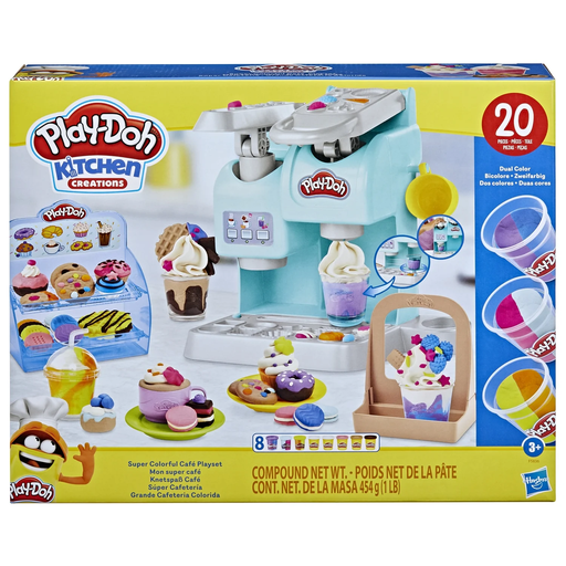 [5010994129460] HASBRO Play-Doh Kitchen Creations Mon super café, 20 accessoires et 8 pâte à modeler la boîte