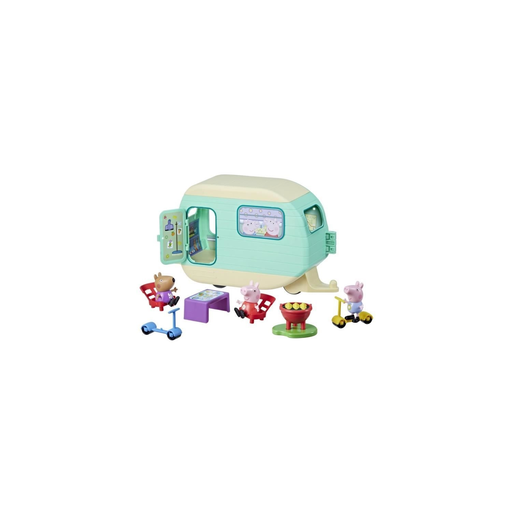 [5010996214911] HASBRO Peppa Pig, La Caravane De Peppa Avec 3 Figurines Et 6 Accessoires
