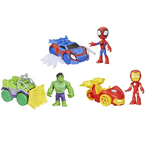 [5010996221834] HASBRO Marvel Spidey et ses amis extraordinaires Coffret figurine et véhicule, modèle aléatoire
