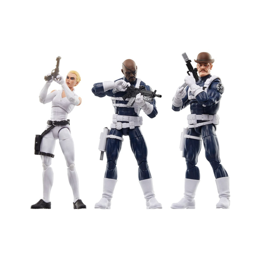 [5010996222534] HASBRO Captain America Marvel Legends Pack 3 Figuras S.H.I.E.L.D. 15cm