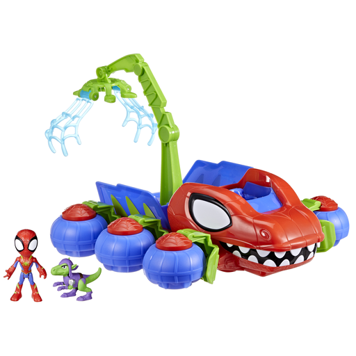 [5010996234810] HASBRO Spidey Dino Webs 2-in-1 Vehicle and Figure box